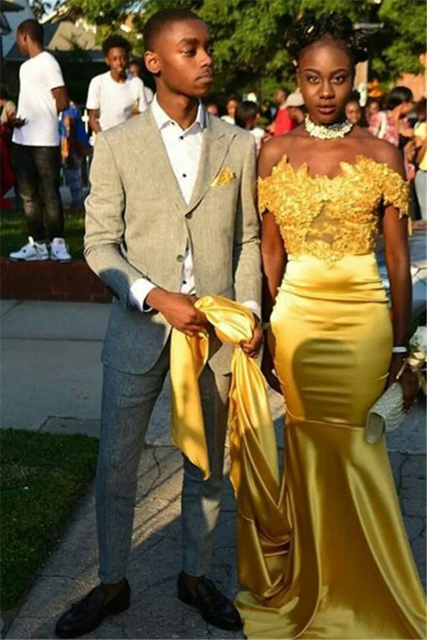 Amazing Khaki Slim Fit Linen Peaked Lapel Prom Mens Suit