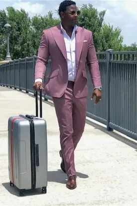 Amazing Slim Fit Peaked Lapel Newest Men Suits Online