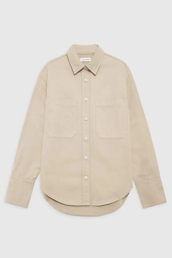 Anine Bing | Dante Shirt - Oatmeal