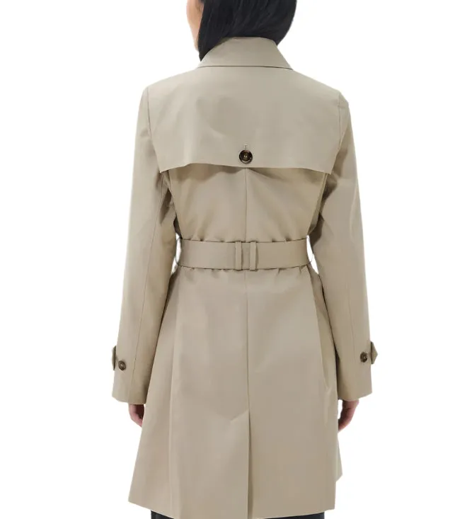 Barbour Women's Short Greta Showerproof Trench Coat