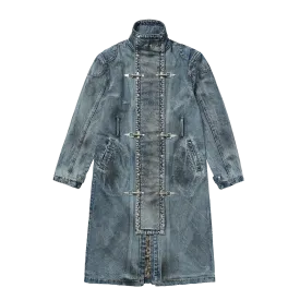 Bio Soldier Denim Trench Coat