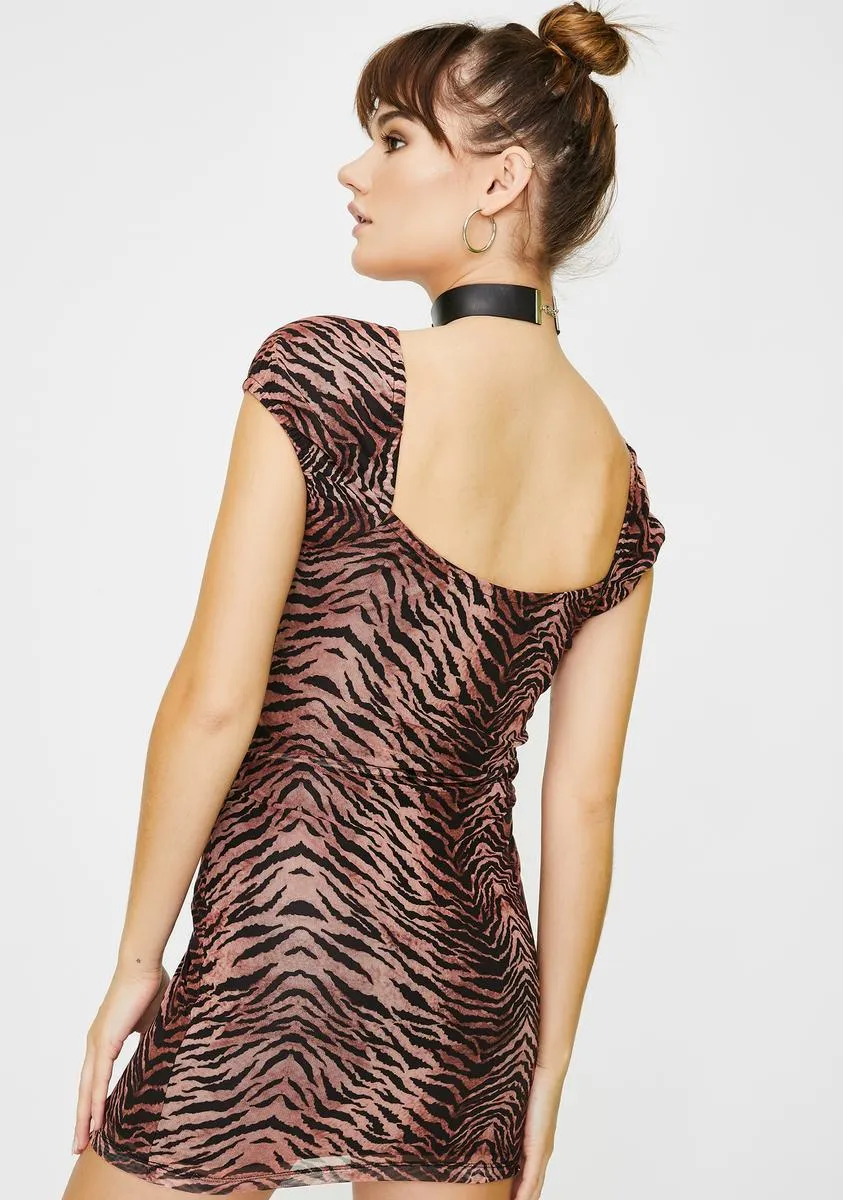 Black Leopard Gala Dress