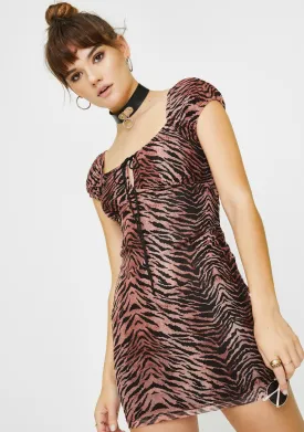 Black Leopard Gala Dress