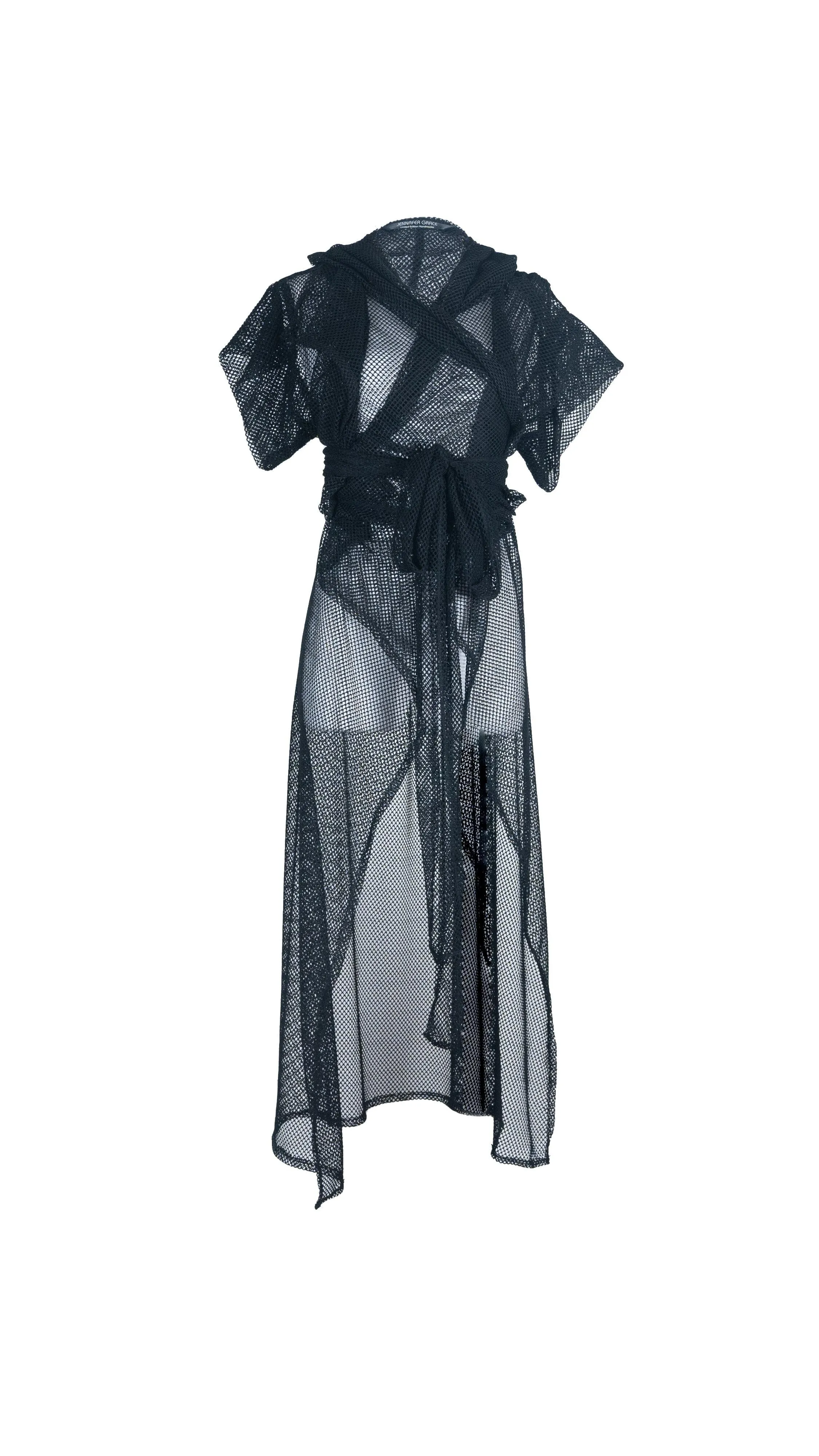 Black Mesh TrenchCloak