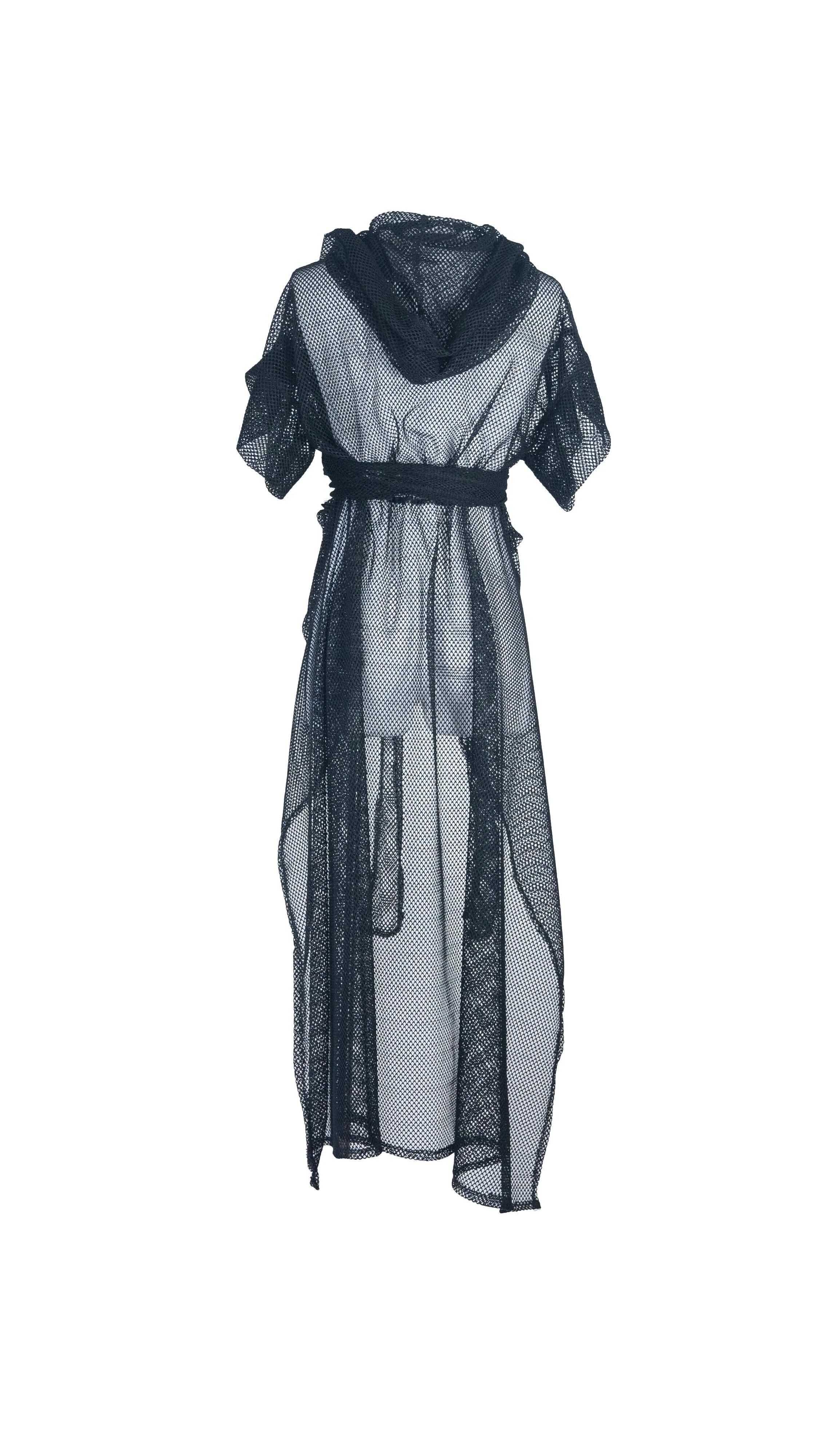 Black Mesh TrenchCloak