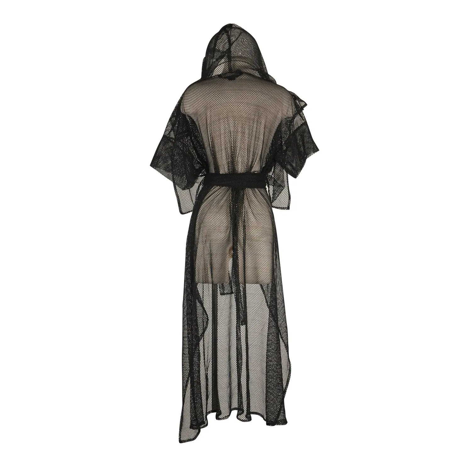 Black Mesh TrenchCloak