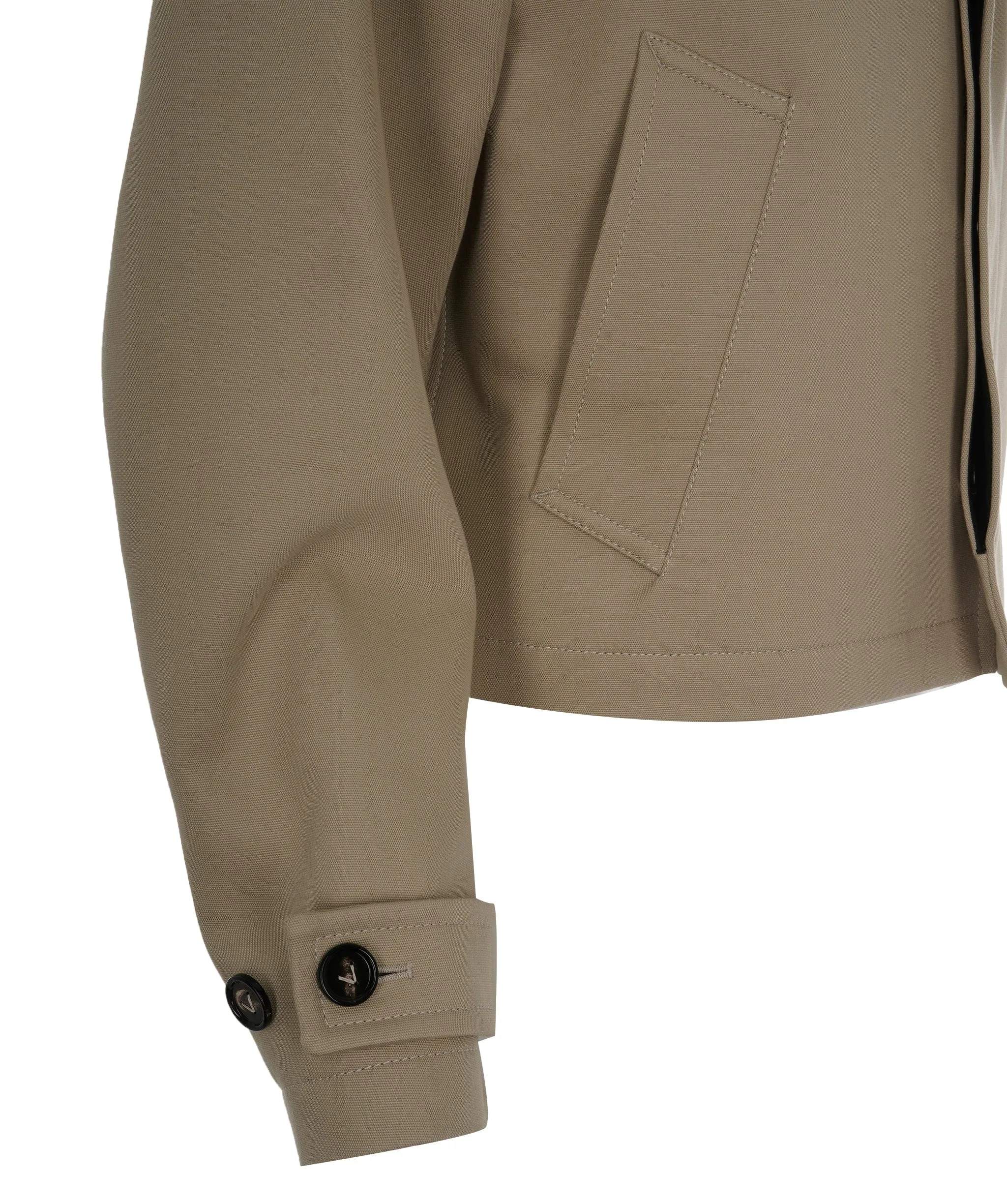 Bottega Veneta Beige Cotton Twill Short Trench Coat BNWT UKL1469