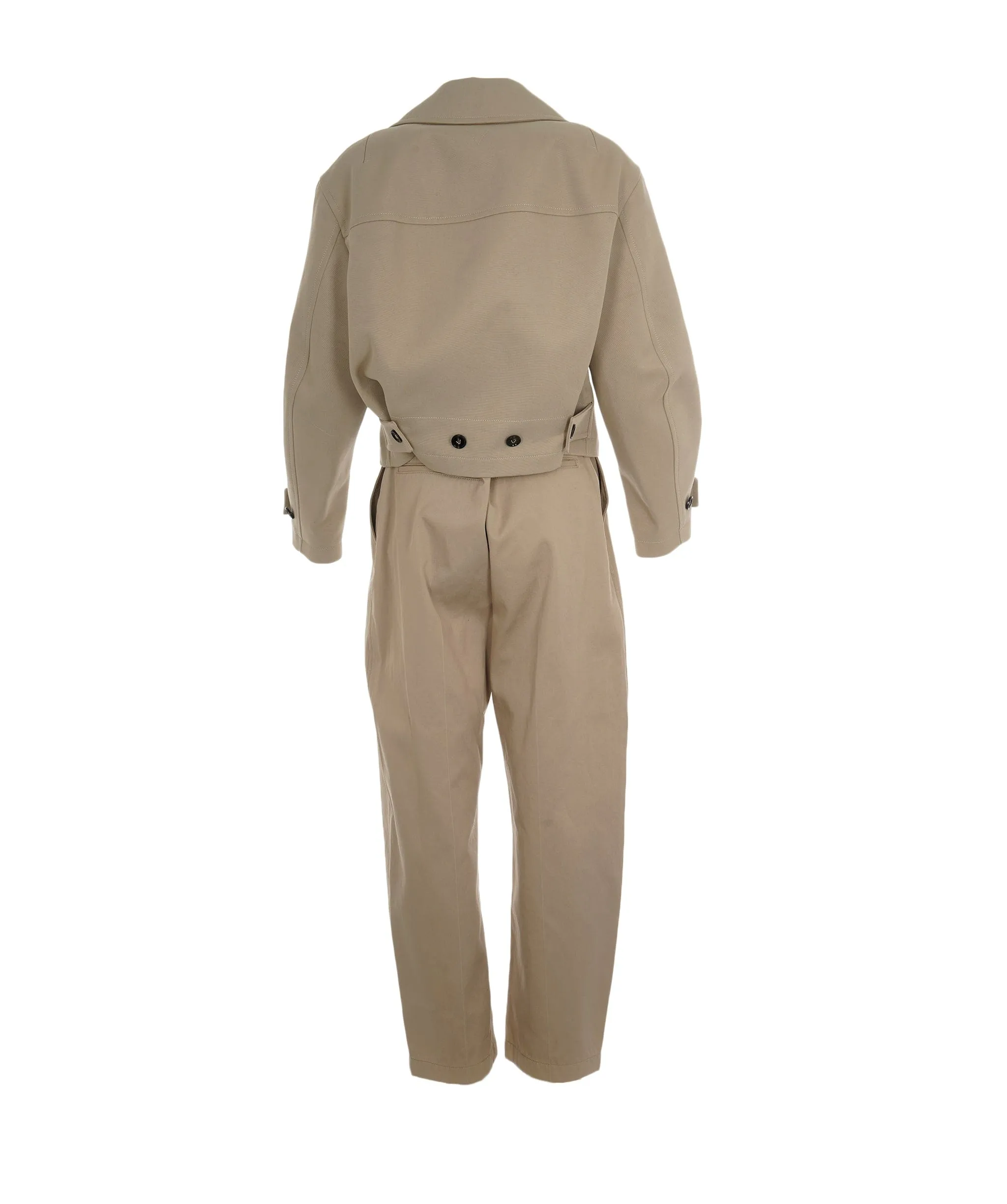Bottega Veneta Beige Cotton Twill Short Trench Coat BNWT UKL1469