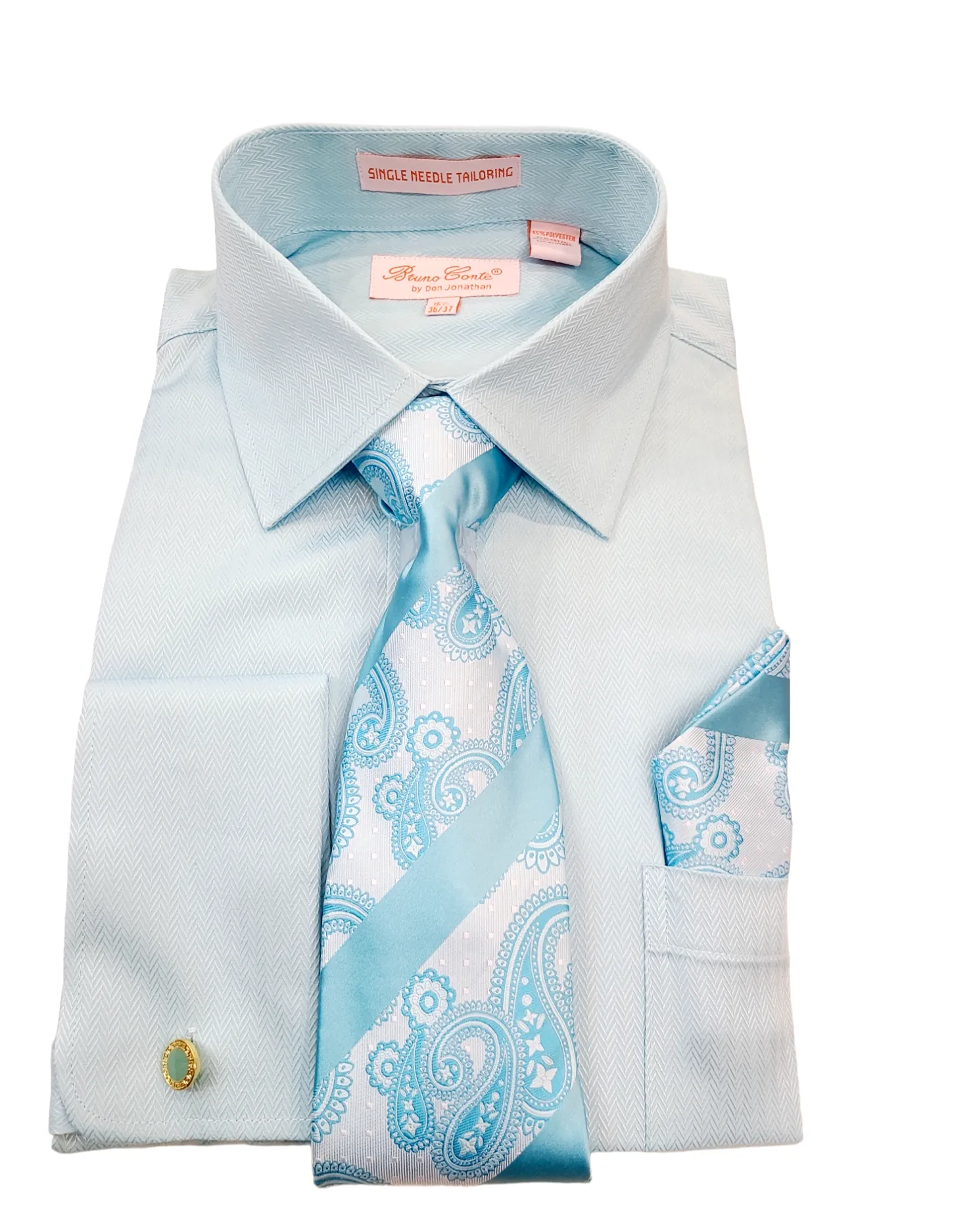 Bruno Conte French Cuff D-Shirt Combo