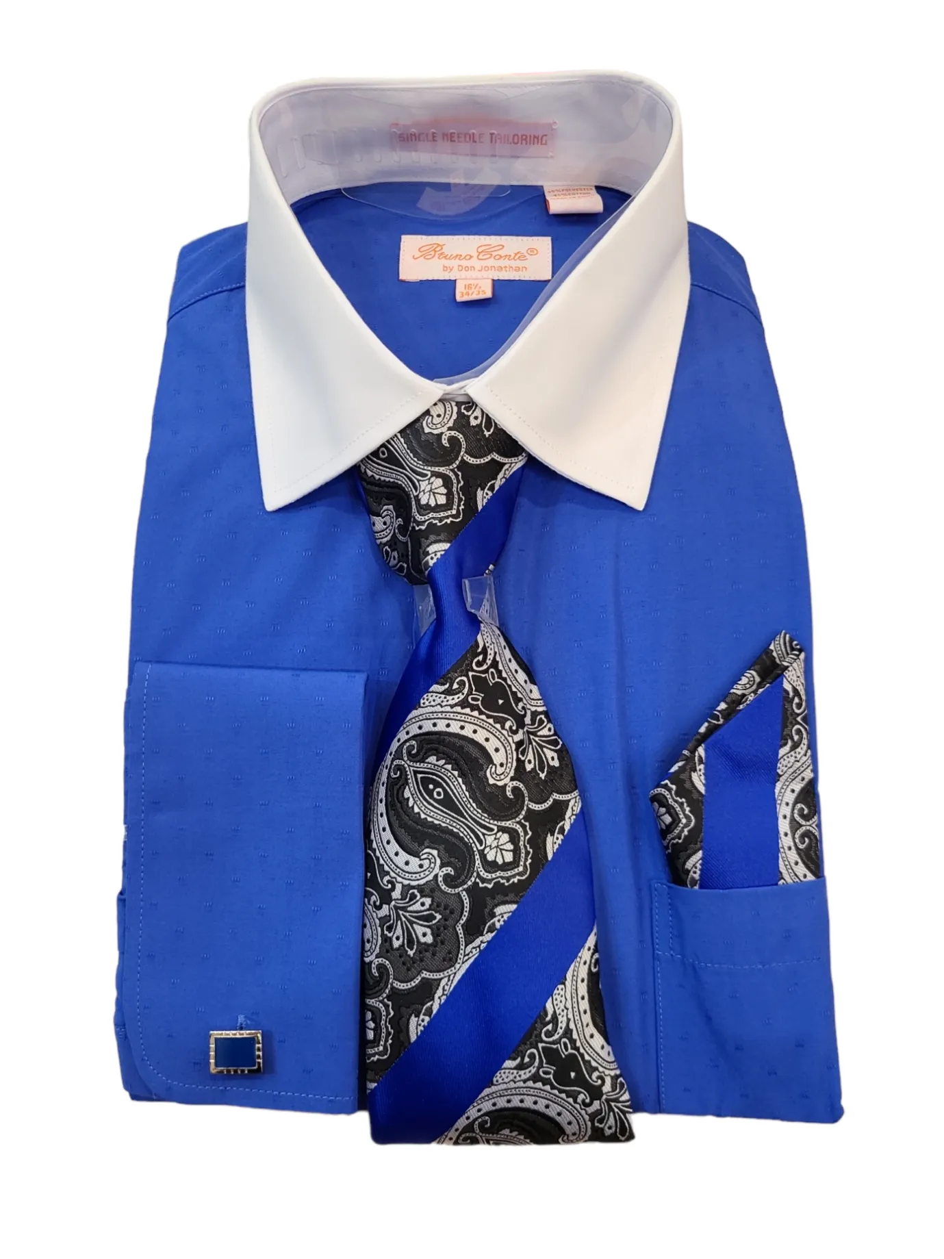 Bruno Conte French Cuff D-Shirt Combo