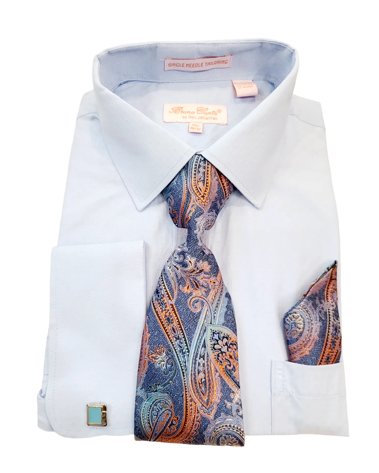 Bruno Conte French Cuff D-Shirt Combo