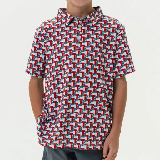 Burlebo Youth Polo | Texas Flags