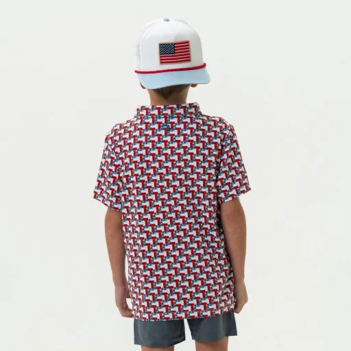 Burlebo Youth Polo | Texas Flags