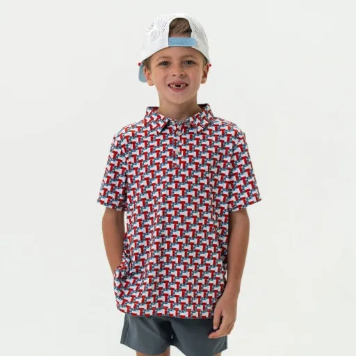 Burlebo Youth Polo | Texas Flags
