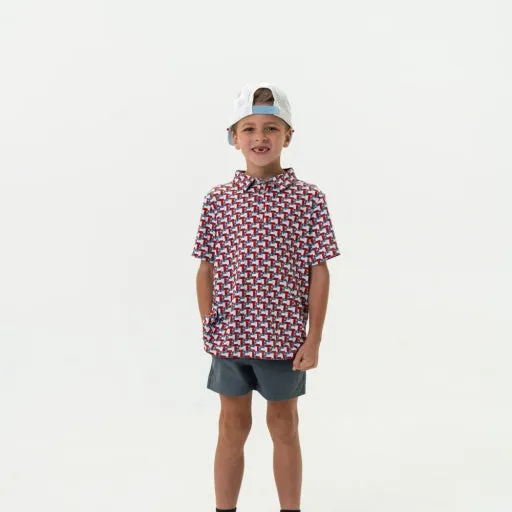 Burlebo Youth Polo | Texas Flags