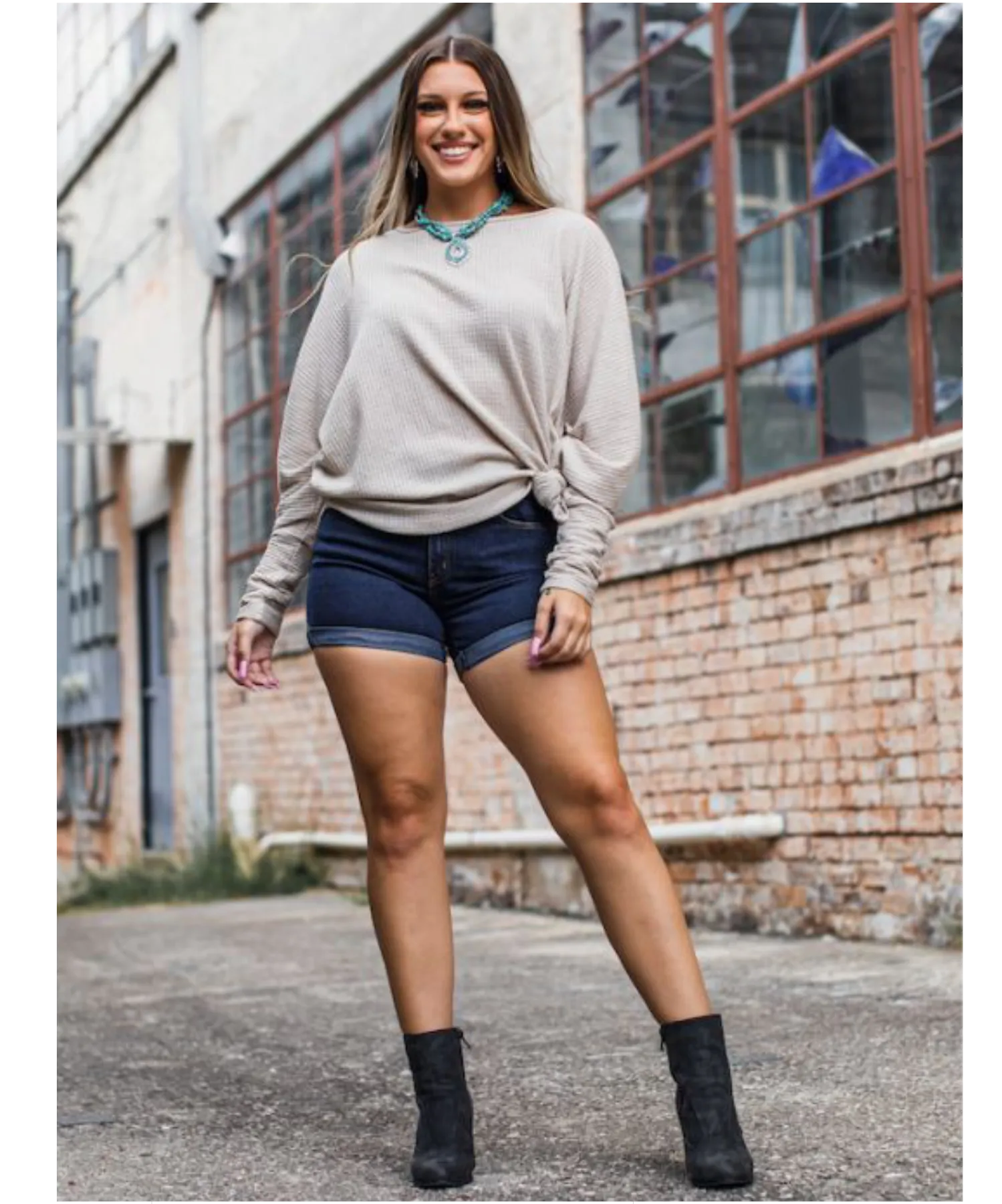 Dark Wash Denim Shorts