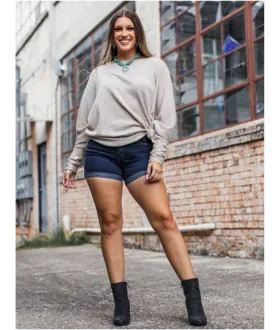 Dark Wash Denim Shorts
