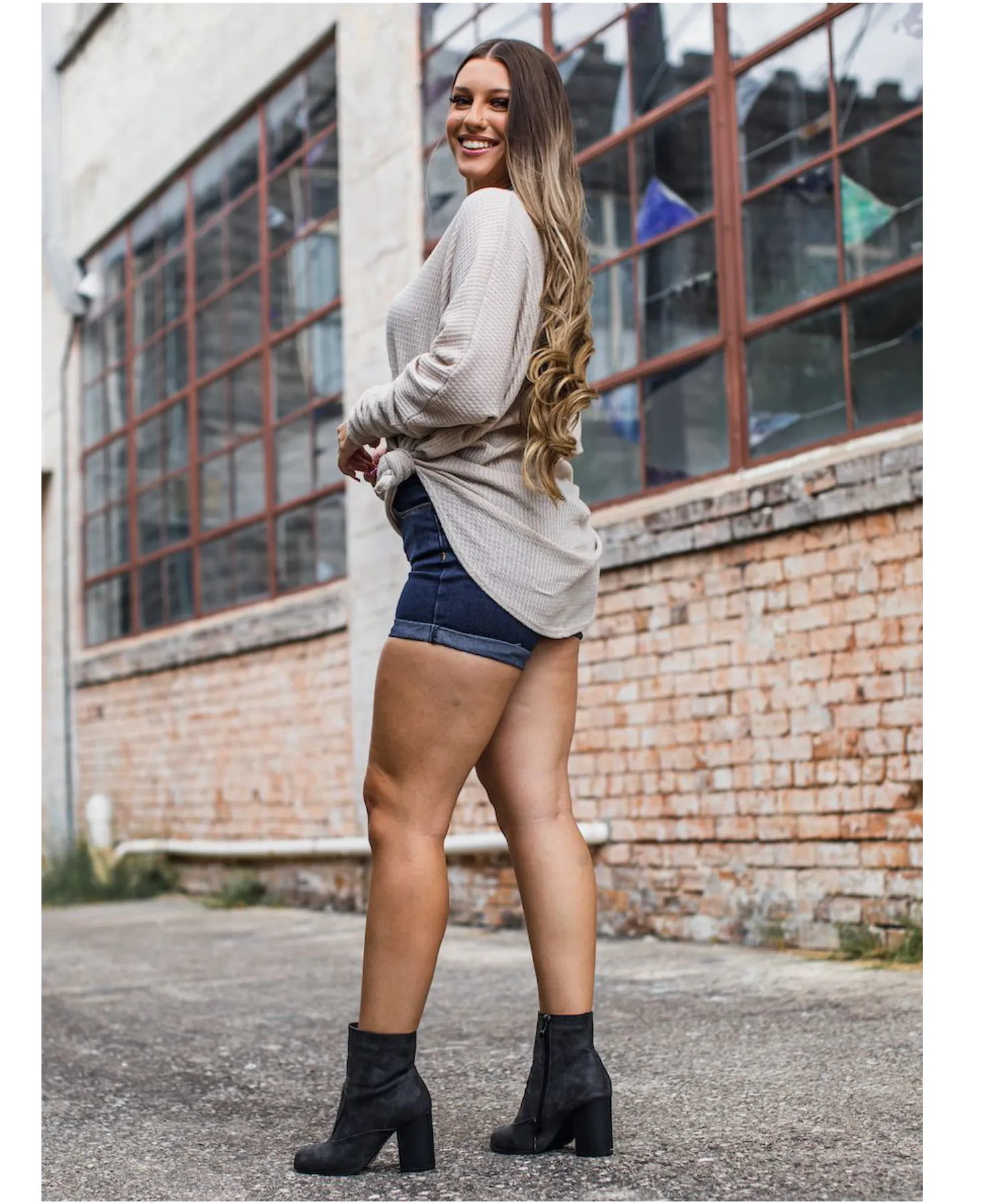 Dark Wash Denim Shorts