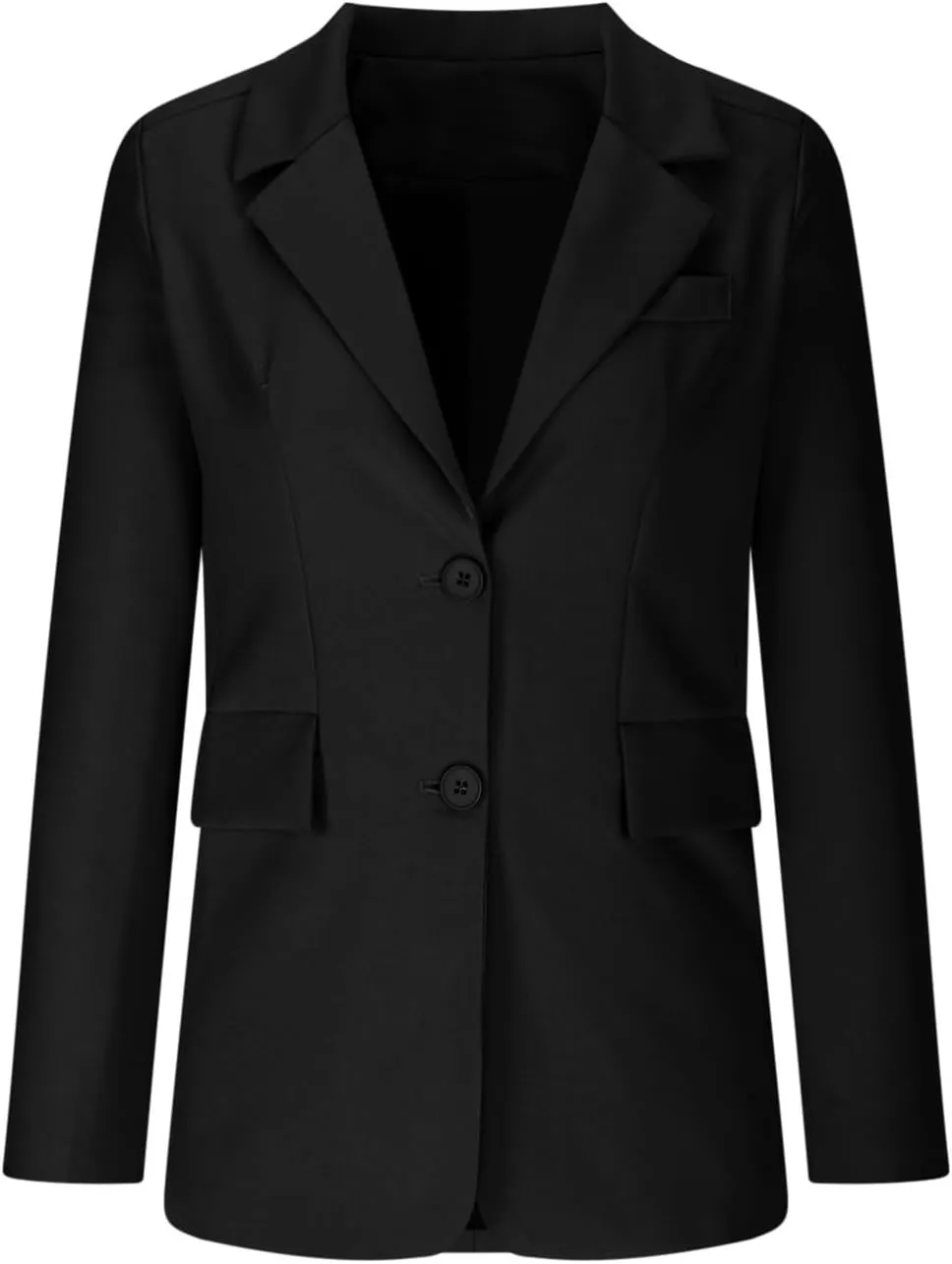 Firzero Women Blazer Black Business Casual Fall Office Suits Fashion 2024 Trendy Padded Shoulder Jacket