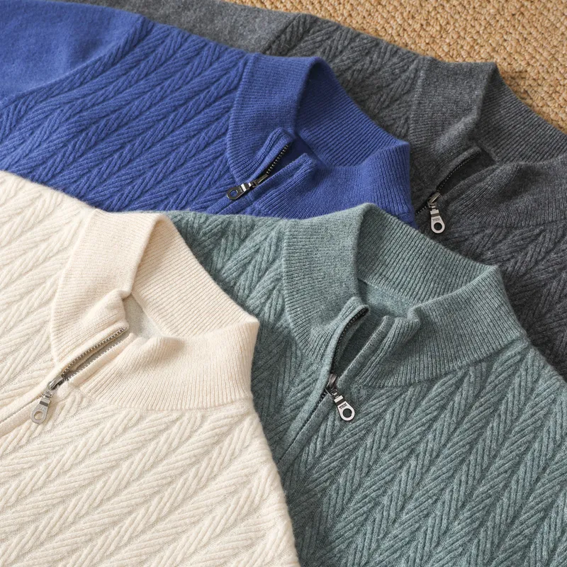Franco Bianchi Jacquard Wool Cardigan