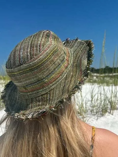 Hemp Sun Hat - The Amelia Stripe