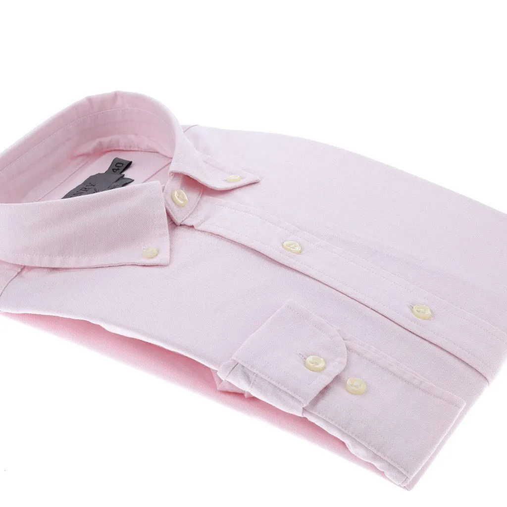 HENRY SARTORIAL Oxford Single Cuff Shirt PINK