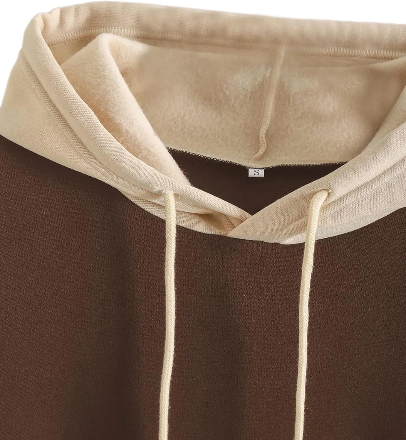 Hilinker Women's Cute Color Block Hoodie Casual Long sleeve Pullover Sweatshirt