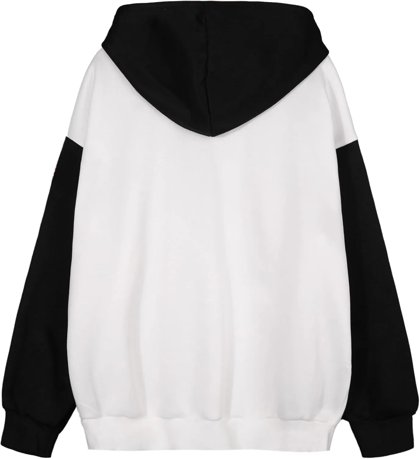 Hilinker Women's Cute Color Block Hoodie Casual Long sleeve Pullover Sweatshirt