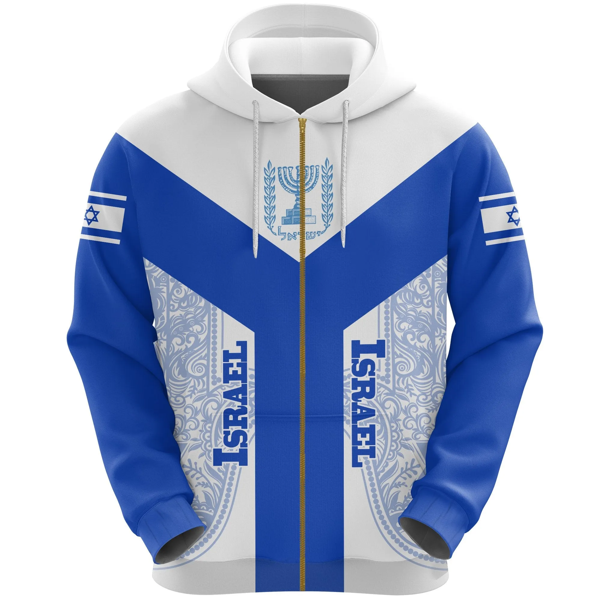 Israel Hoodie Rising Zipper A10