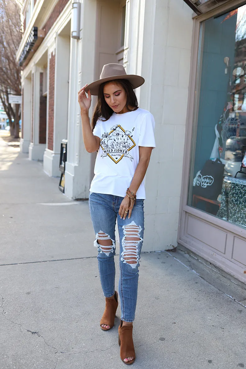 Let 'er Rip Distressed High-Rise Skinny Jeans