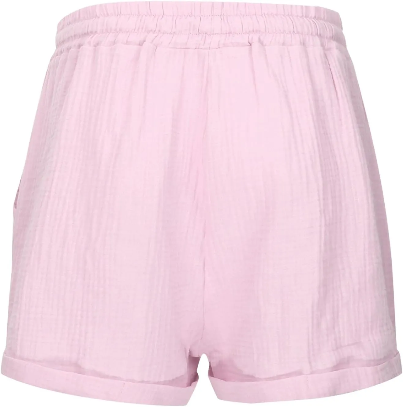 Linen Shorts for Women 2025 Summer Casual Shorts Comfy Elastic High Waisted Drawstring Beach Shorts Pajama Pants with Pockets