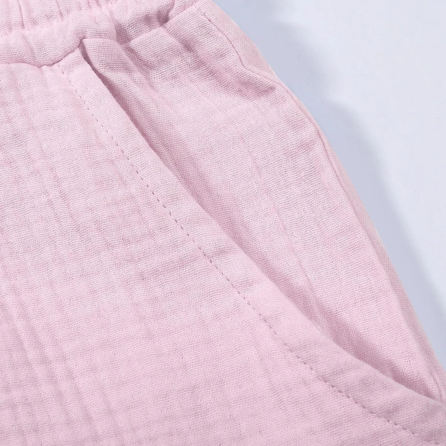 Linen Shorts for Women 2025 Summer Casual Shorts Comfy Elastic High Waisted Drawstring Beach Shorts Pajama Pants with Pockets