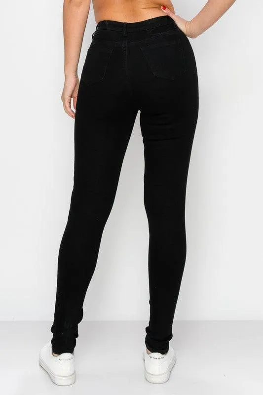 LO-207 high waist stretch destroyed skinny jeans