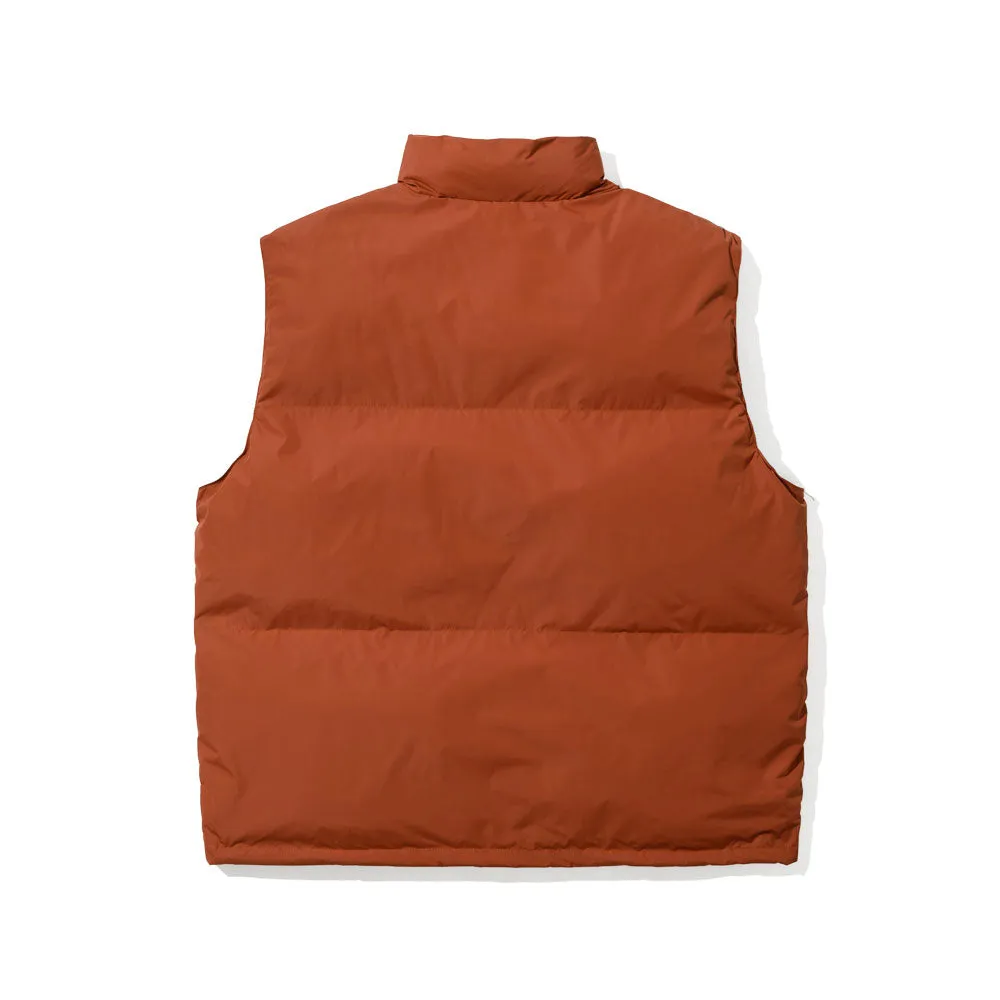 LOGO DOWN PADDING VEST CAMEL