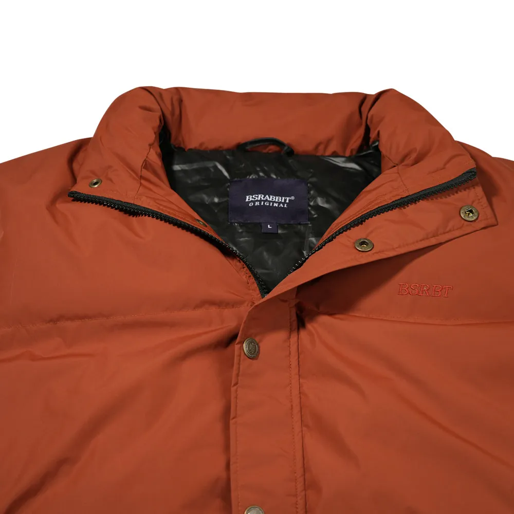 LOGO DOWN PADDING VEST CAMEL