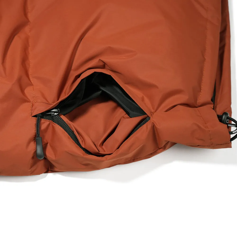 LOGO DOWN PADDING VEST CAMEL