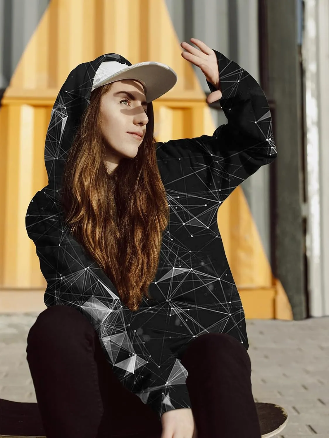 Men 3D Print Pullover Hoodies - Teen Women Graphic Sweatshirt