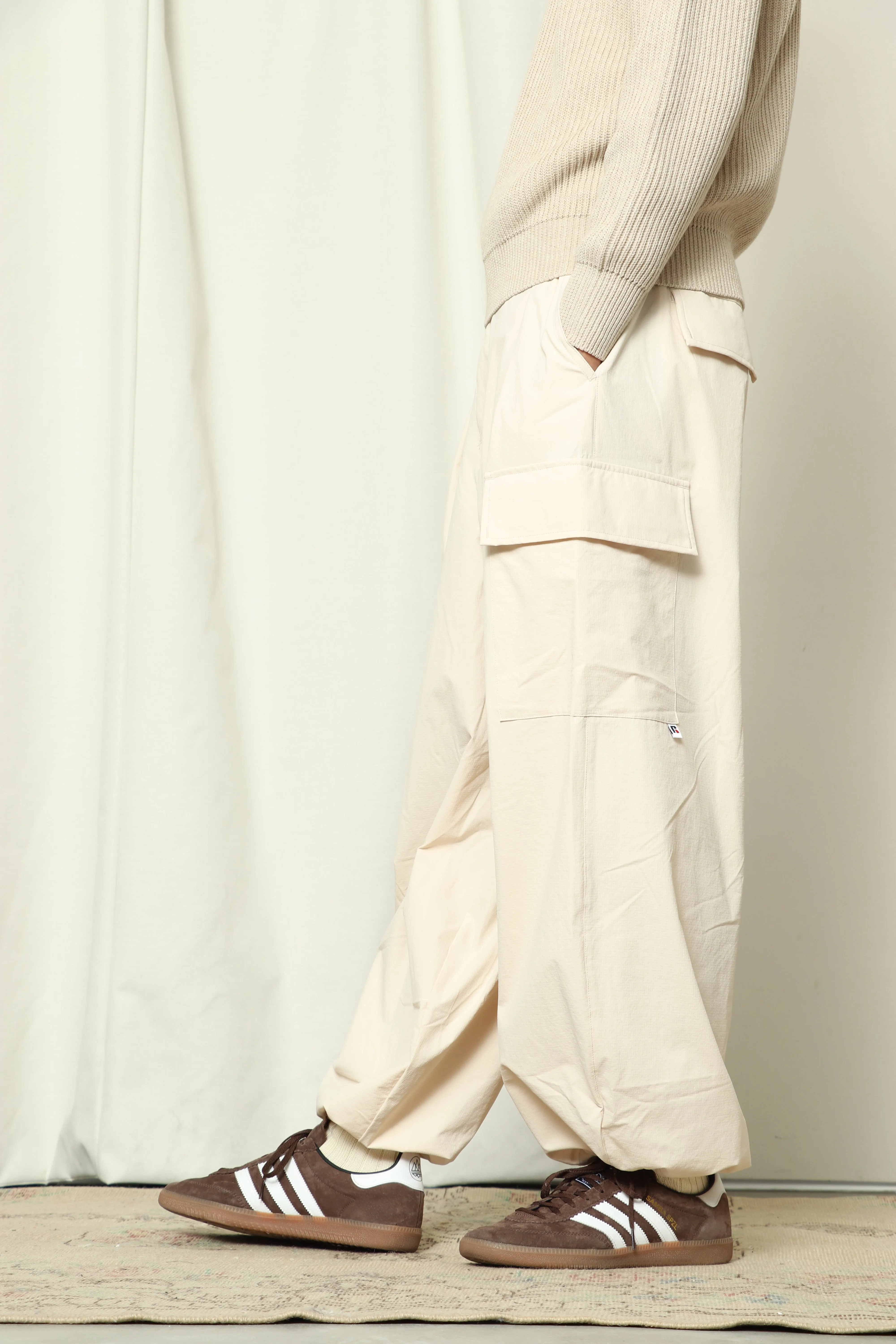 NYLON TOWN SUITS' Rip stop  Stretch Nylon Baloon Cargo Pants＜RC-24053＞