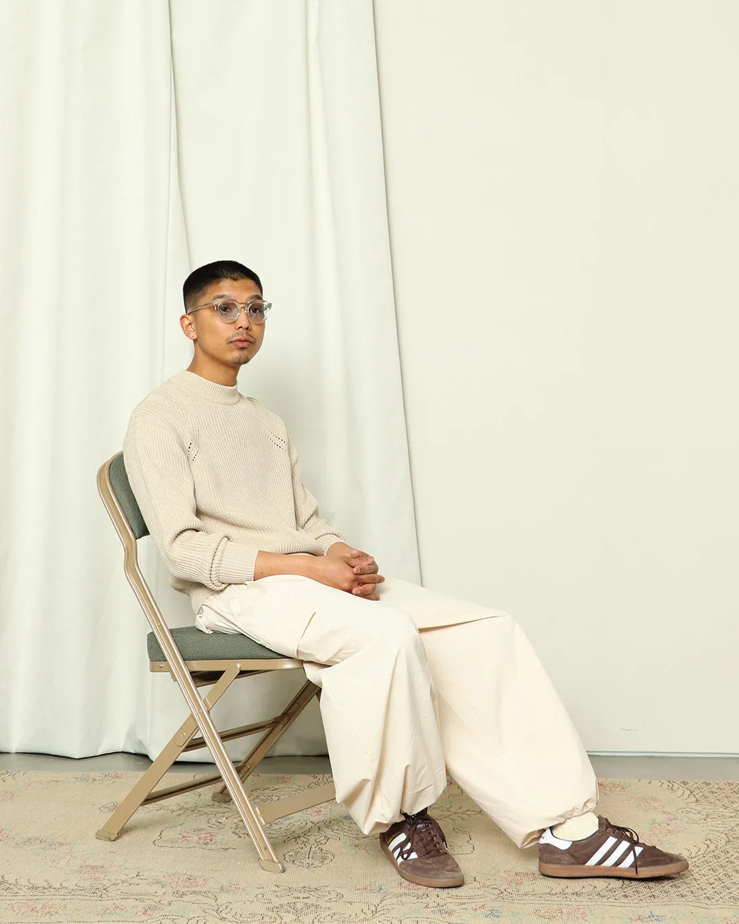 NYLON TOWN SUITS' Rip stop  Stretch Nylon Baloon Cargo Pants＜RC-24053＞