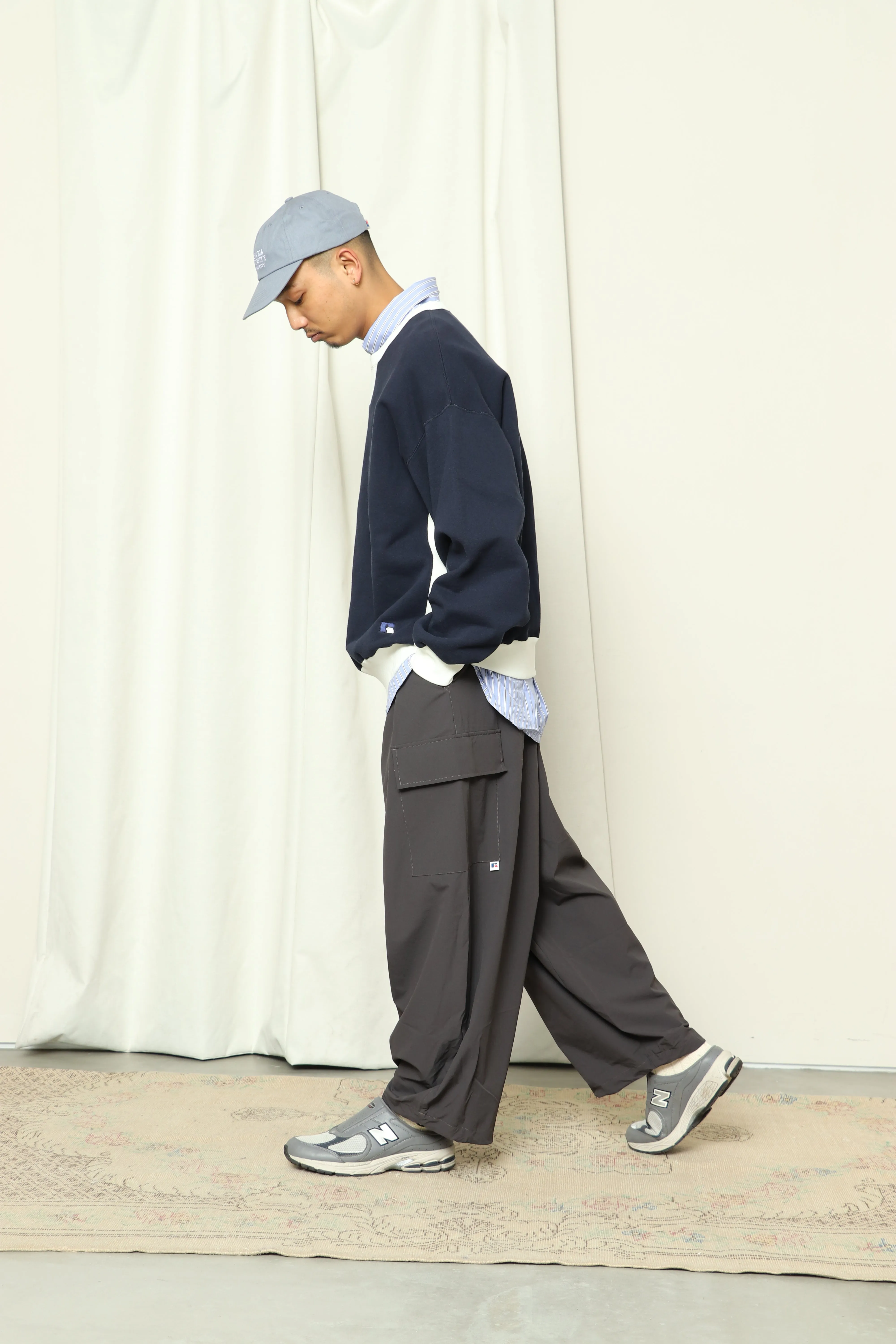 NYLON TOWN SUITS' Rip stop  Stretch Nylon Baloon Cargo Pants＜RC-24053＞