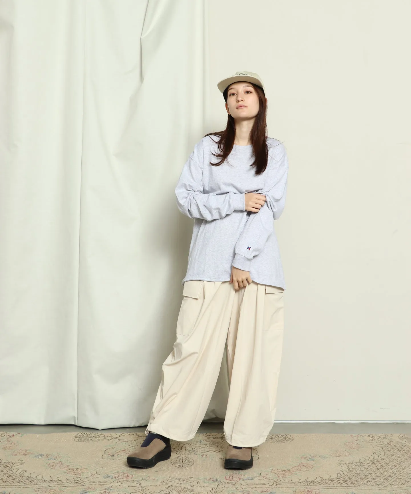 NYLON TOWN SUITS' Rip stop  Stretch Nylon Baloon Cargo Pants＜RC-24053＞