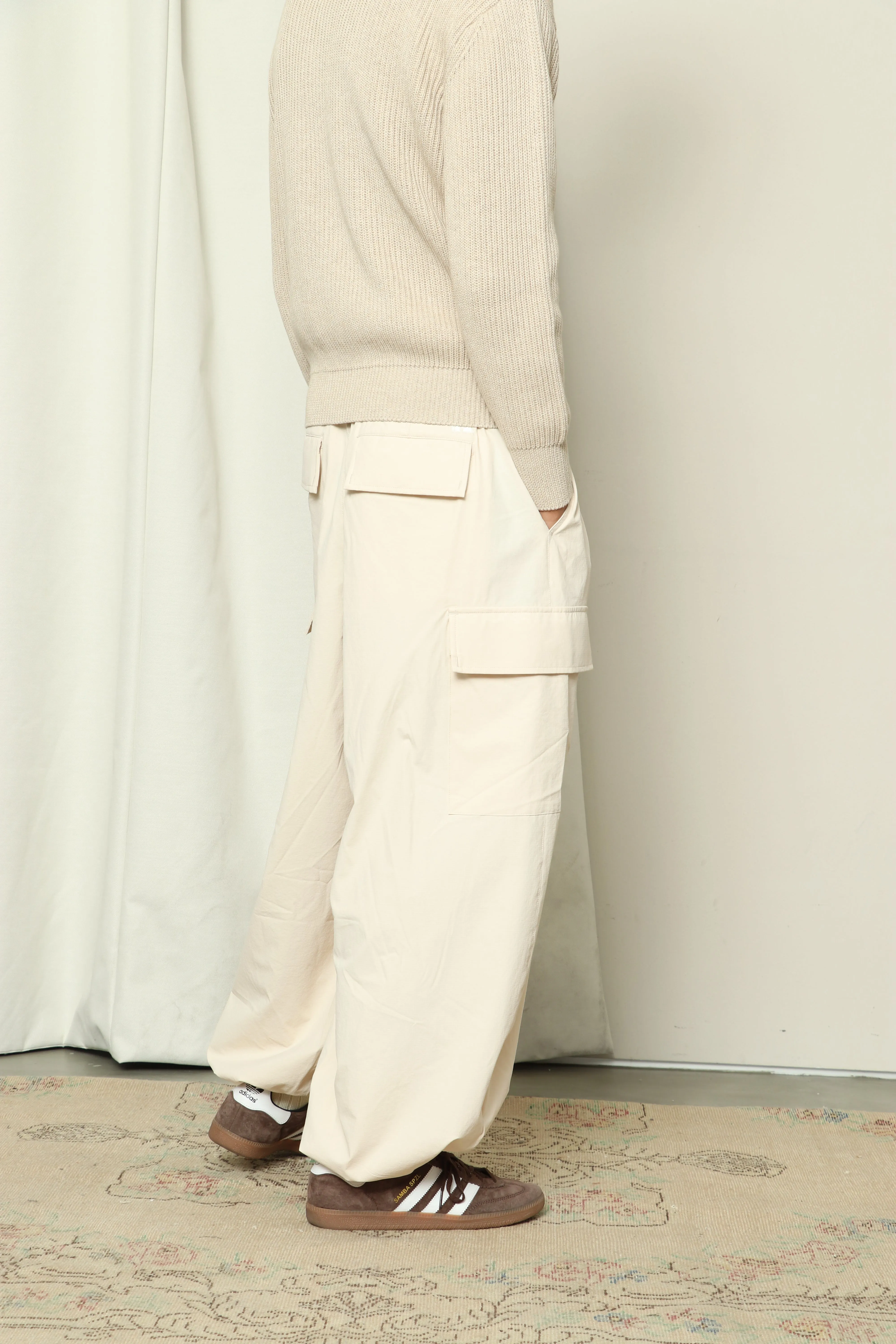 NYLON TOWN SUITS' Rip stop  Stretch Nylon Baloon Cargo Pants＜RC-24053＞
