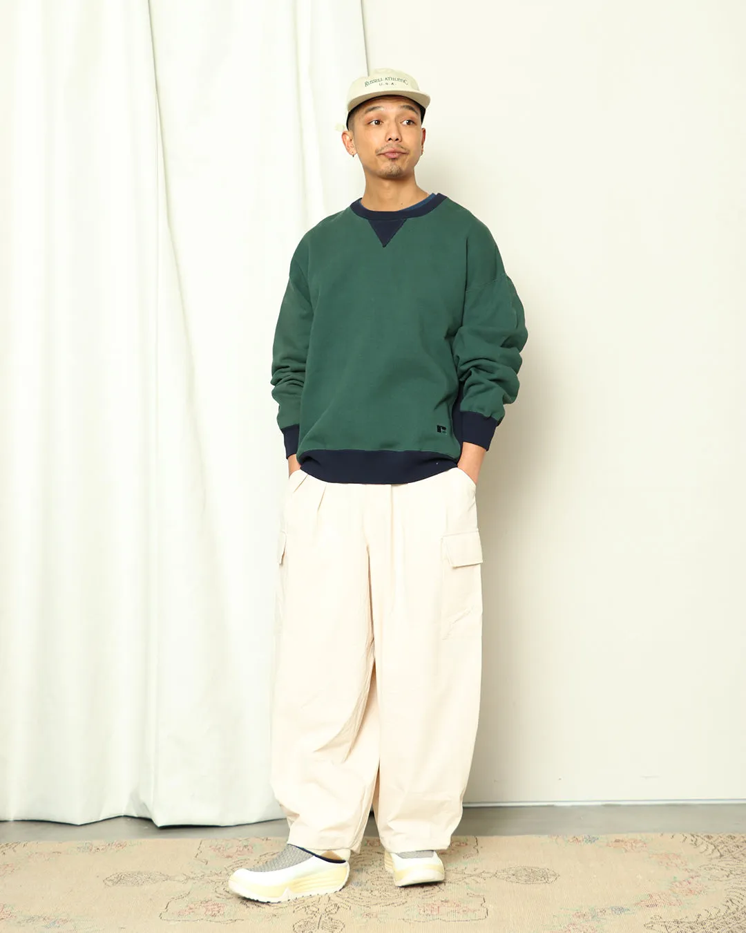 NYLON TOWN SUITS' Rip stop  Stretch Nylon Baloon Cargo Pants＜RC-24053＞
