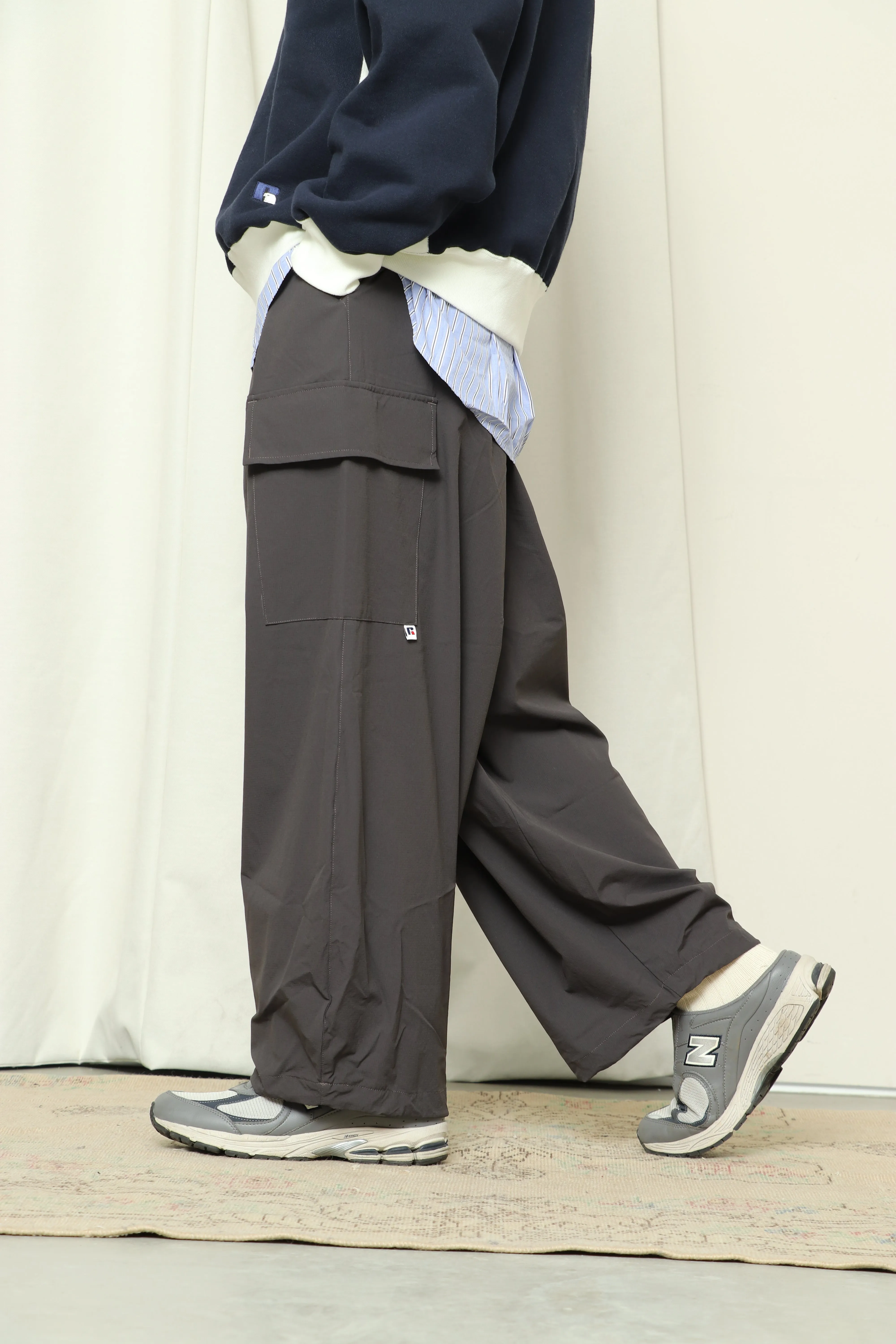 NYLON TOWN SUITS' Rip stop  Stretch Nylon Baloon Cargo Pants＜RC-24053＞