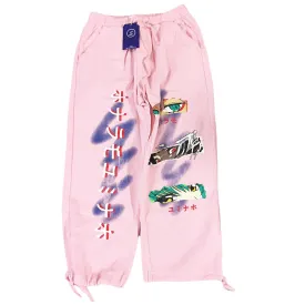 Pink Graffitti Denim Pants