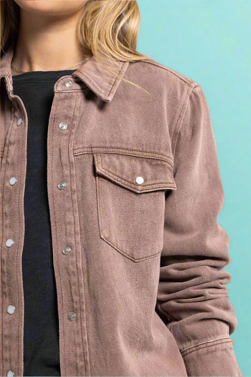 Pippin Denim Jacket - Clove