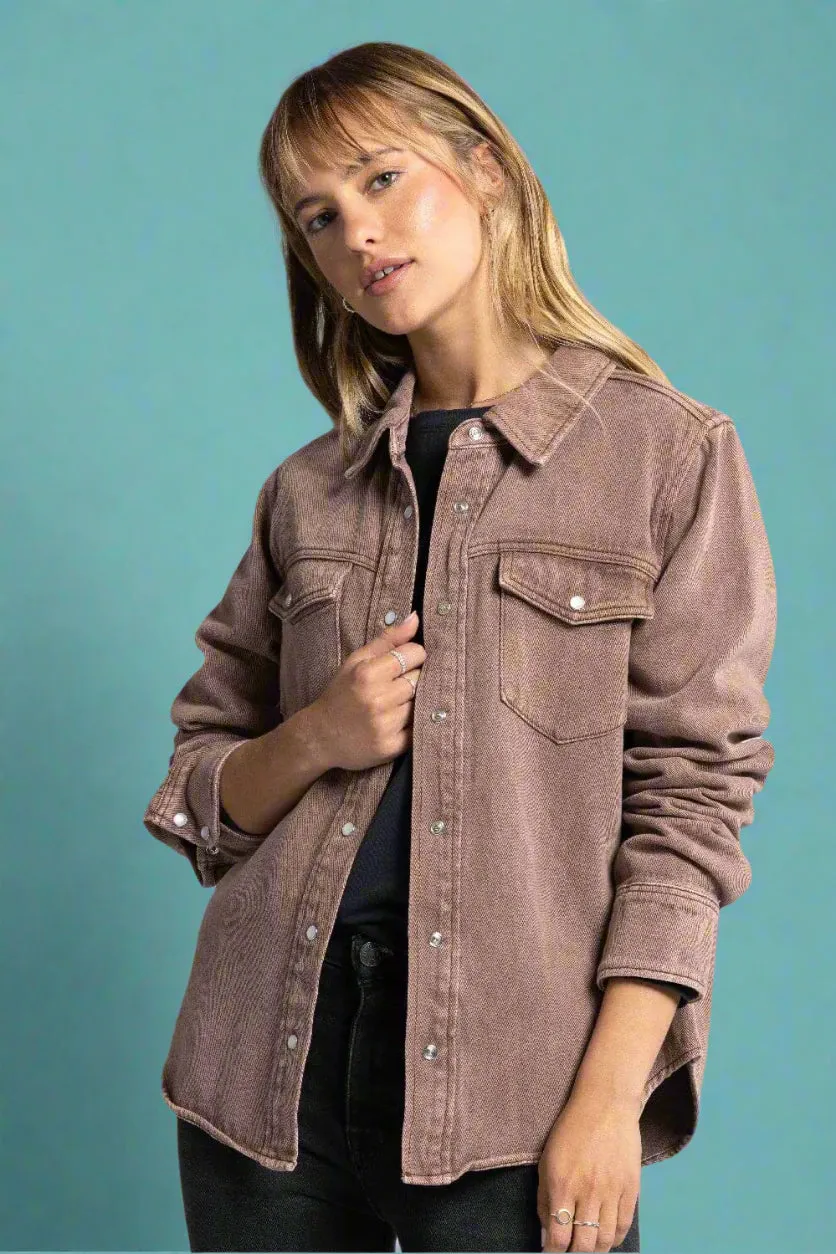 Pippin Denim Jacket - Clove