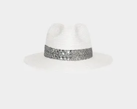 Pure White Panama Style Sun Hat - The Sun Chaser