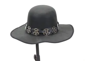 Round Hat With Pentagrams