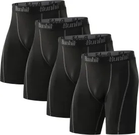 Runhit Compression Shorts Men Underwear Spandex Running Shorts Workout Athletic